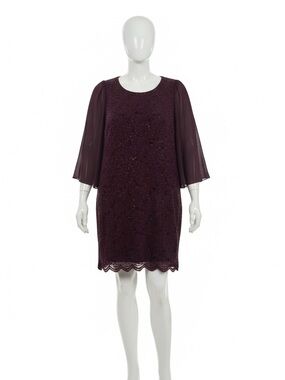 Connected Apparel Dark Purple Dress Size Womens 18W